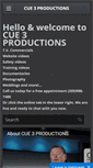 Mobile Screenshot of cue3productions.com